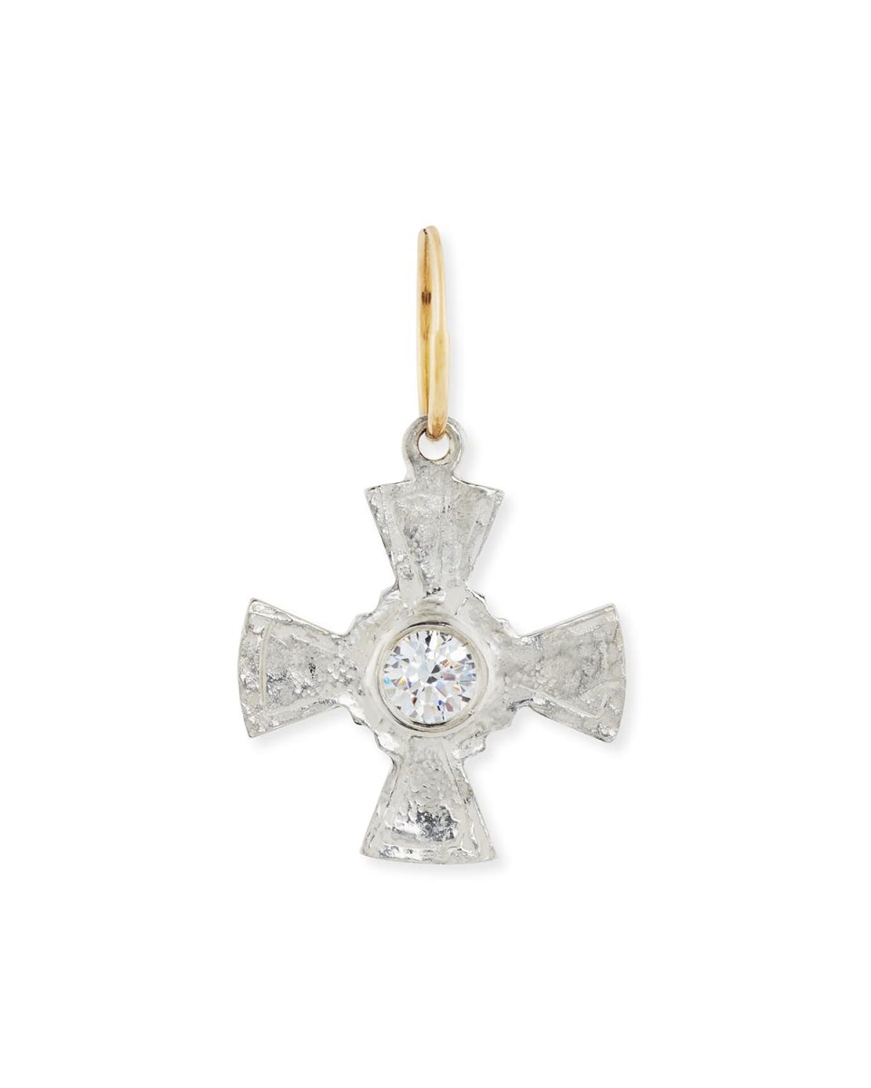 Julia Cross Earring with Stone